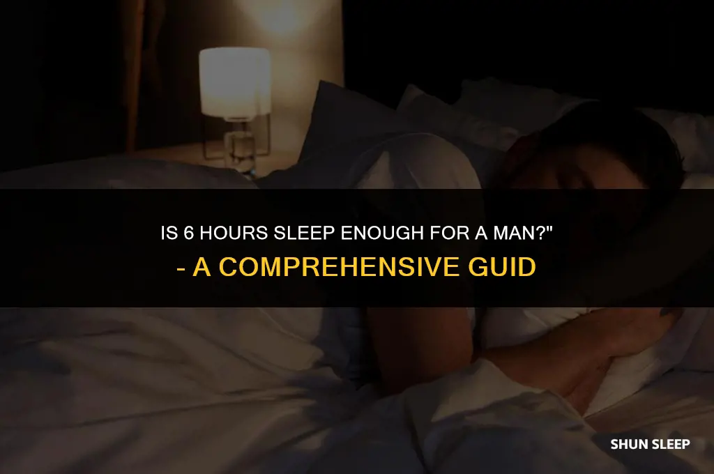 is 6 hours sleep enough for a man