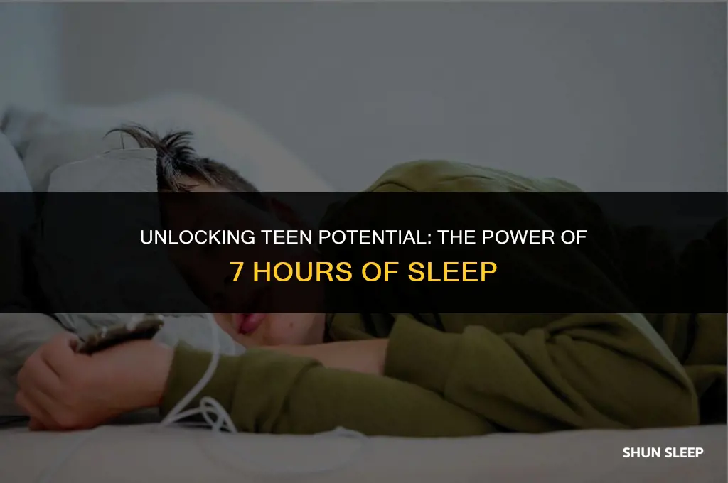 is 7 hours of sleep good for a teenager