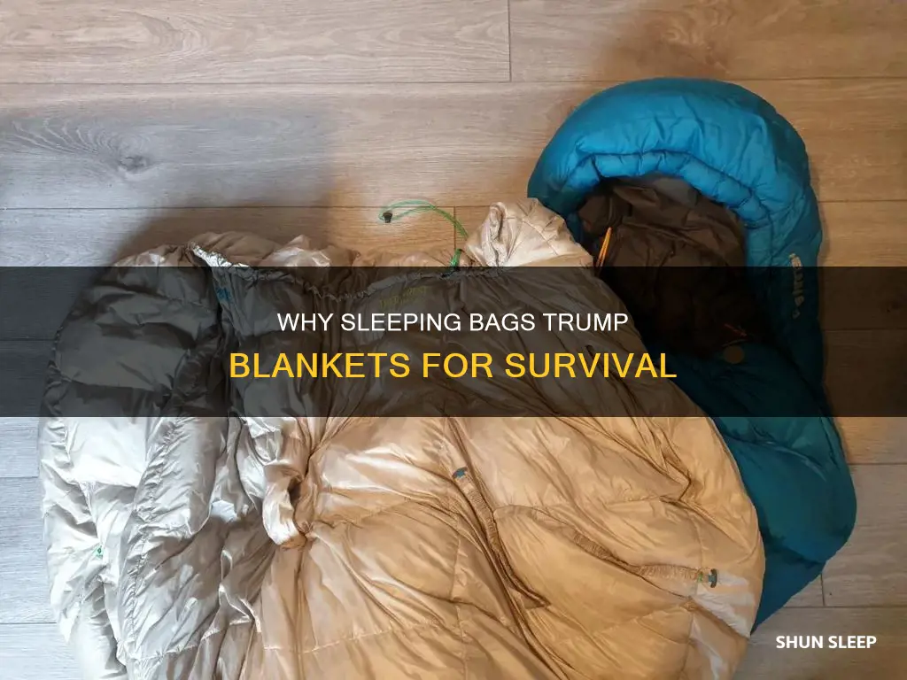 is a sleeping bag better than a blanket for survival