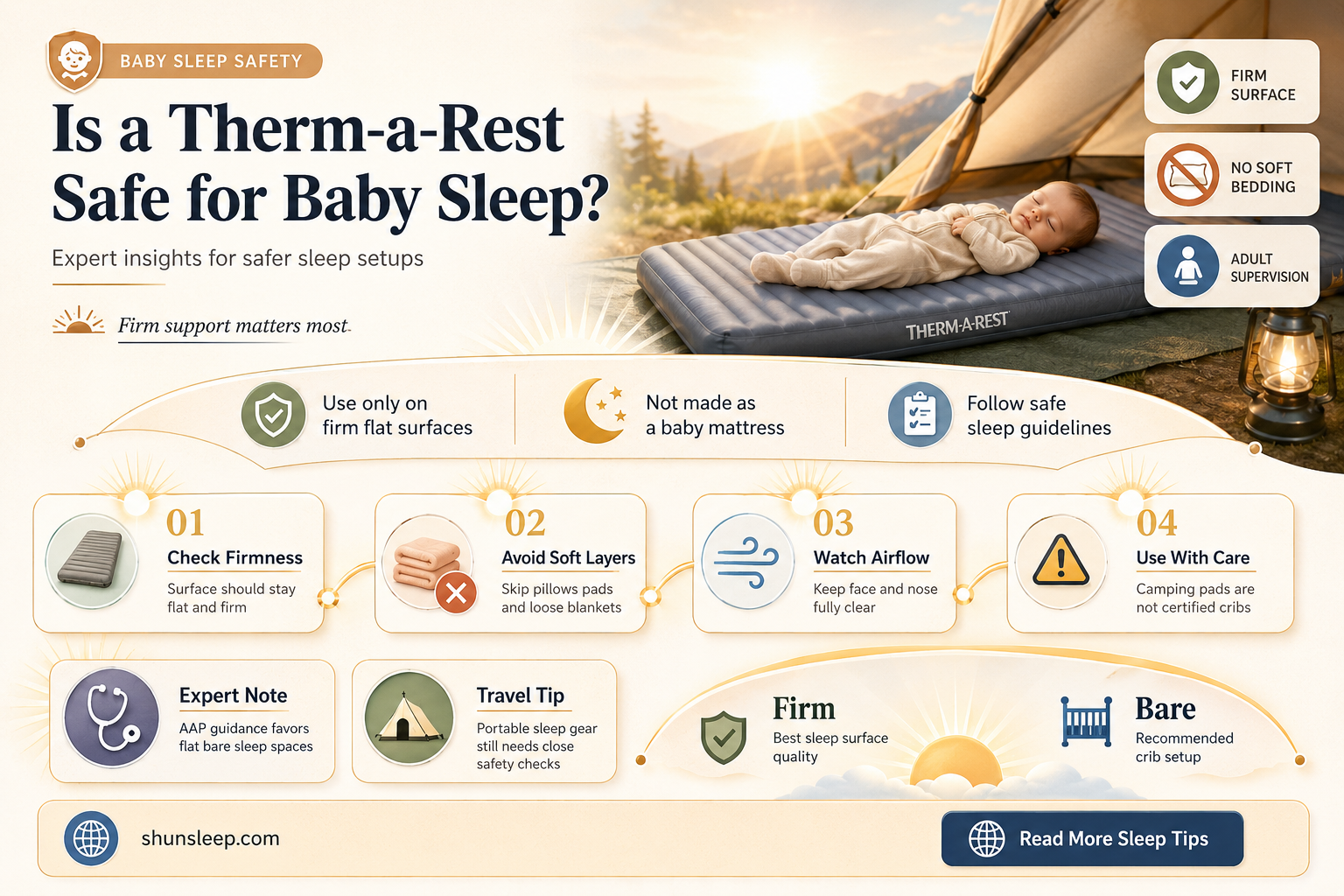 can baby sleep on thermarest