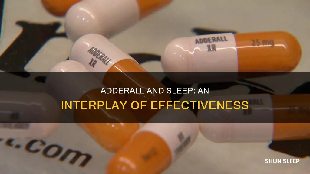 is adderall less effective without sleep