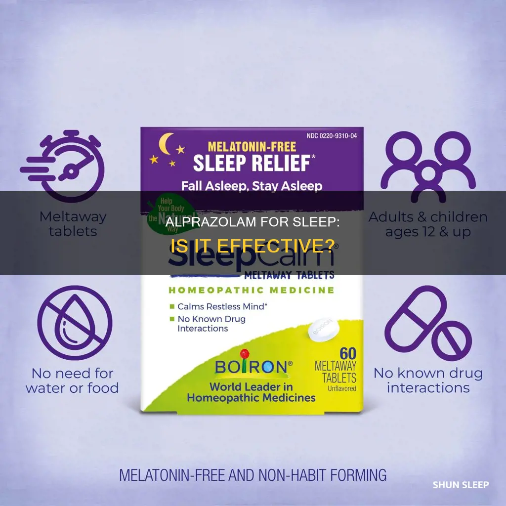 is alprazolam used for sleep