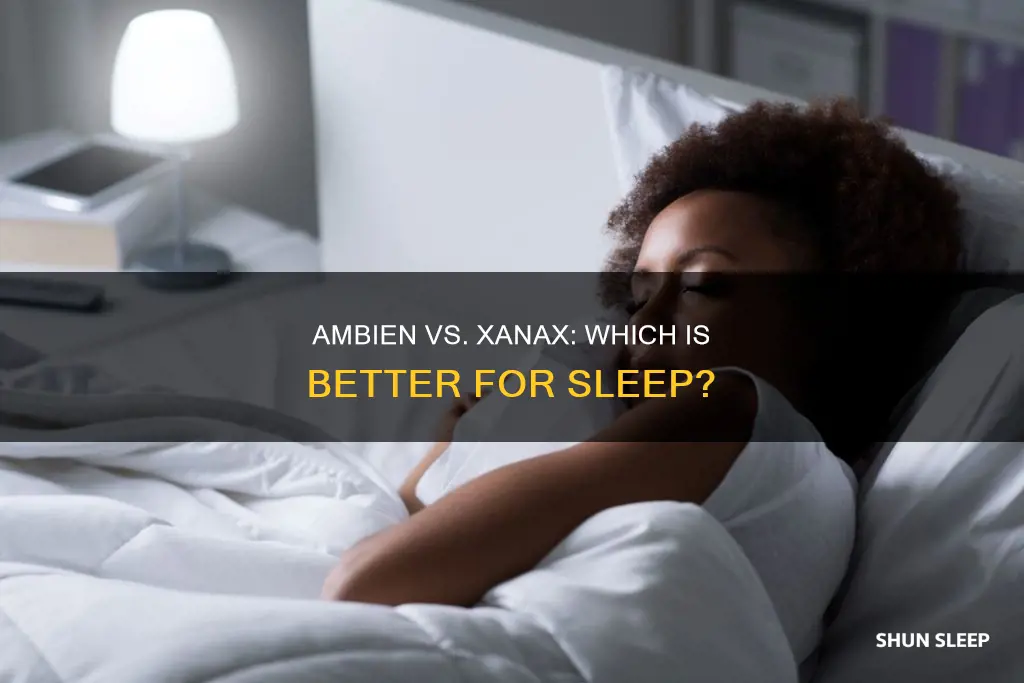 is ambien better than xanax for sleep