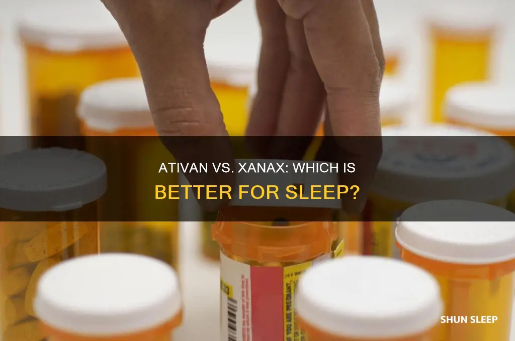 is ativan better than xanax for sleep