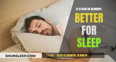 Benadryl vs. Ativan: Which is Better for Sleep?