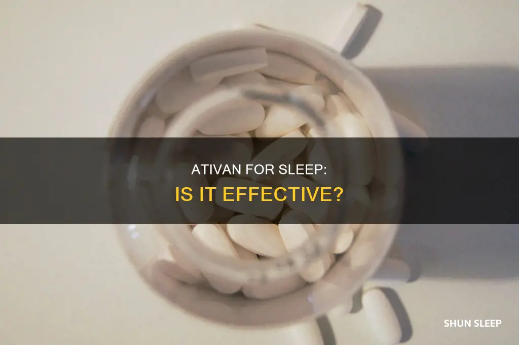 is ativan used for sleep