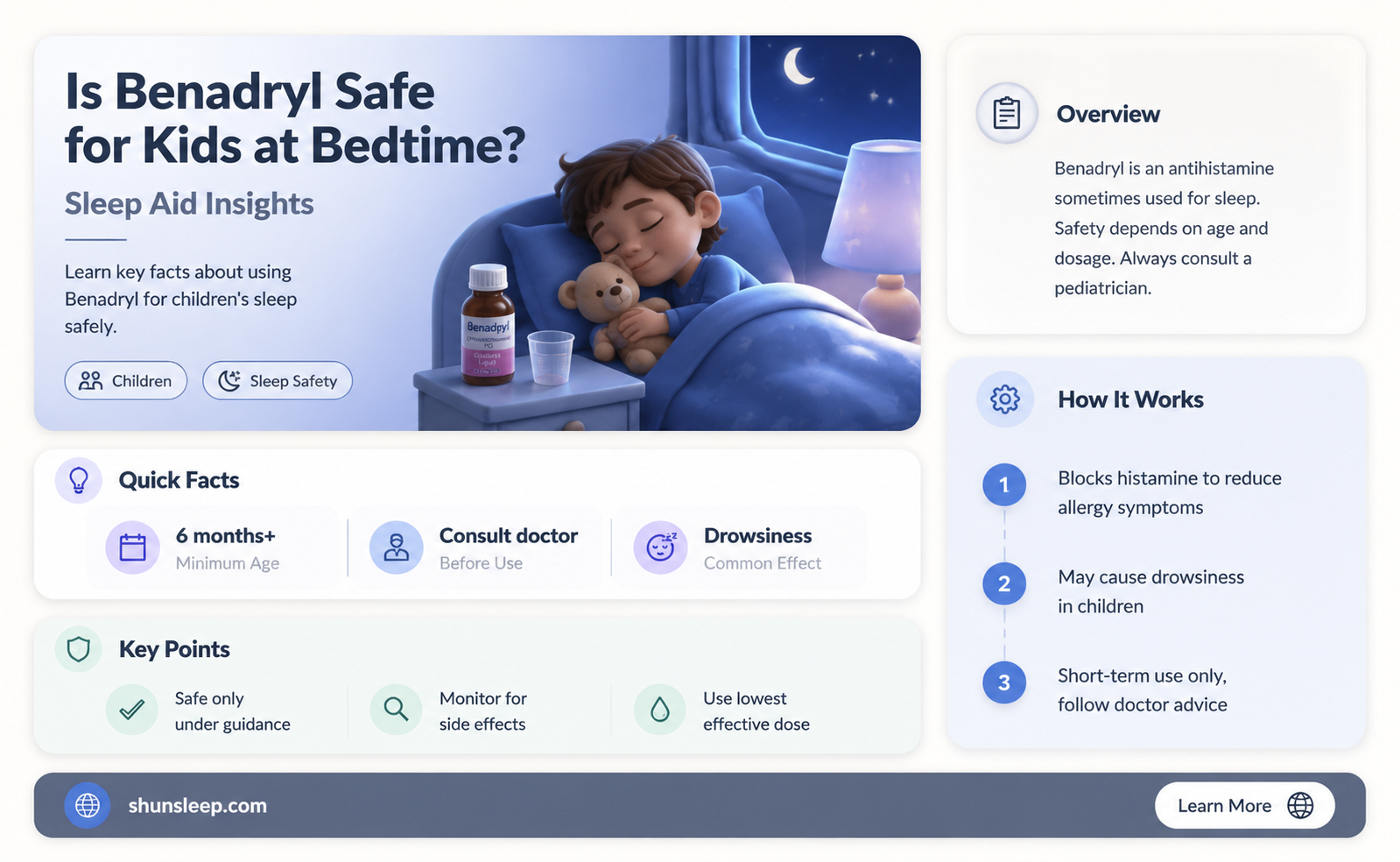 can children take benadryl at bedtime to help them sleep