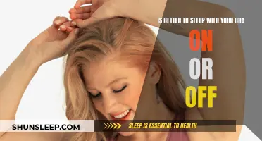 Bra on or off: What's the best way to sleep?