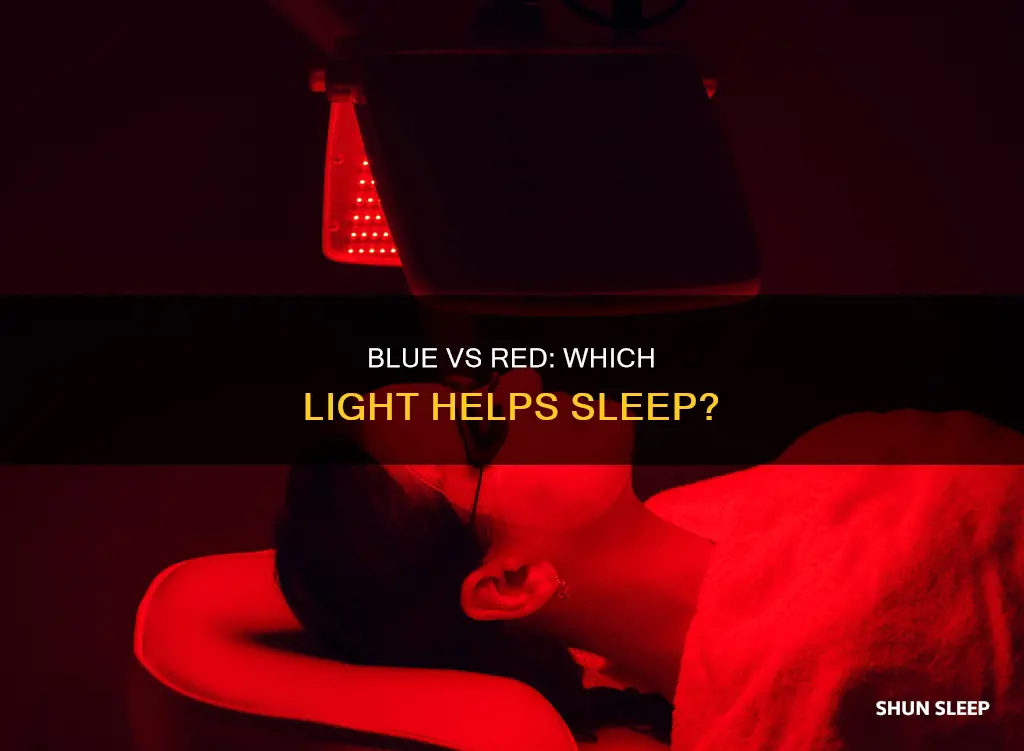 is blue light or red light better for sleep
