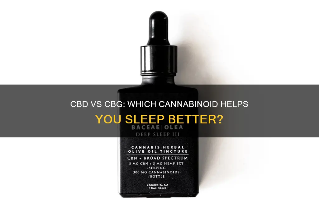 is cbd or cbg better for sleep
