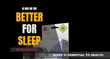 CBD vs THC: Which is Better for Sleep?