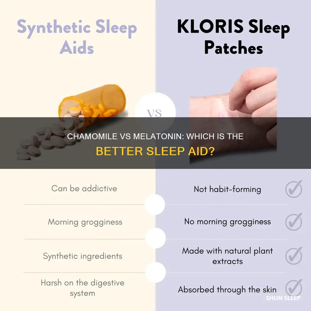 is chamomile or melatonin better for sleep