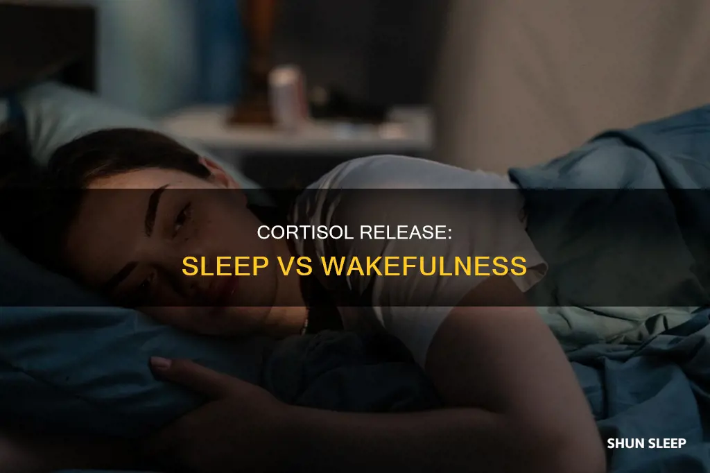 is cortisol released in sleep or wake