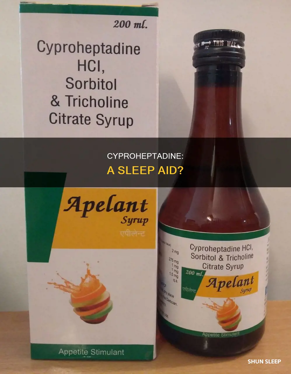 is cyproheptadine used for sleep