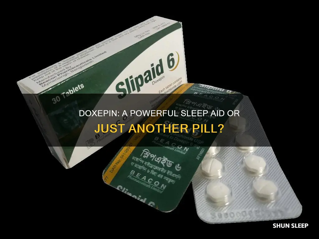 is doxepin a strong sleeping pill