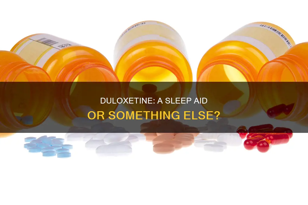 is duloxetine a sleeping pill