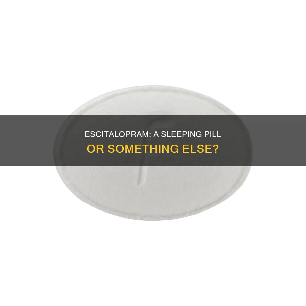 is escitalopram a sleeping pill