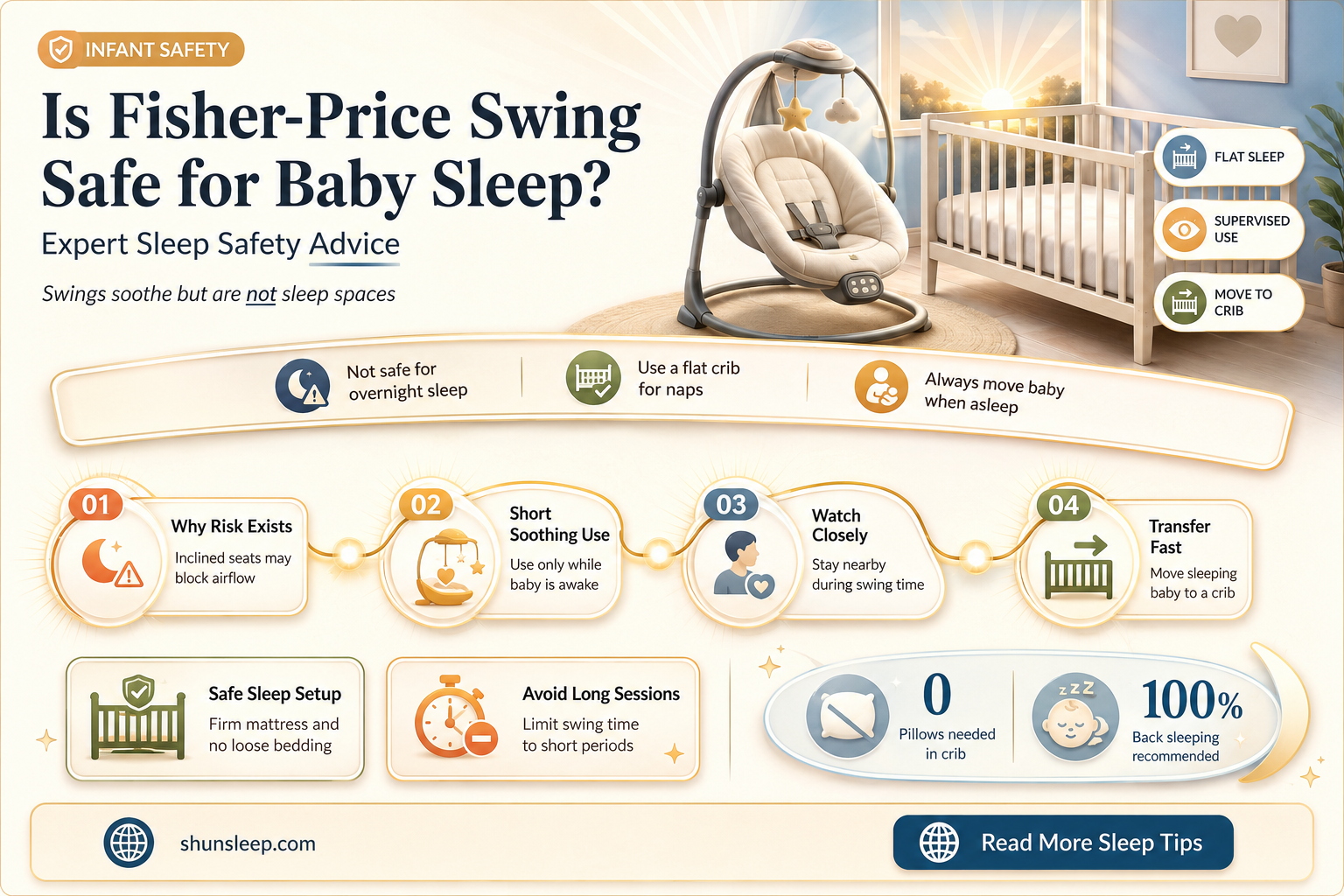 can baby sleep in fisher price swing