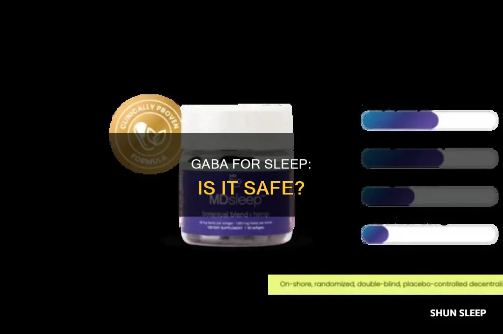 is gaba safe to take for sleep