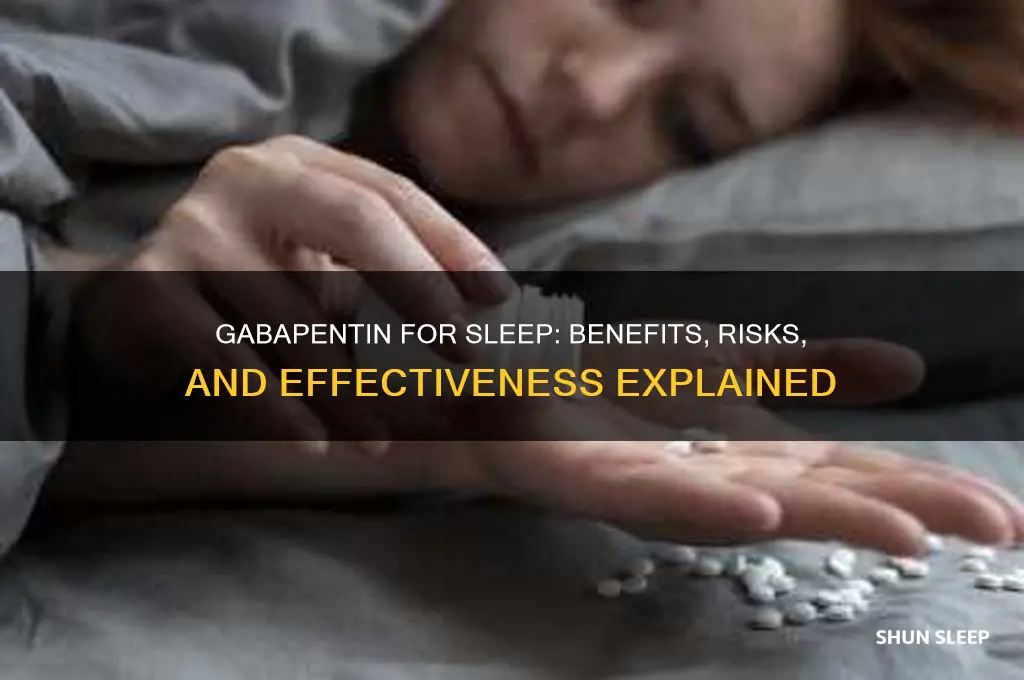 is gabapentin used to help sleep