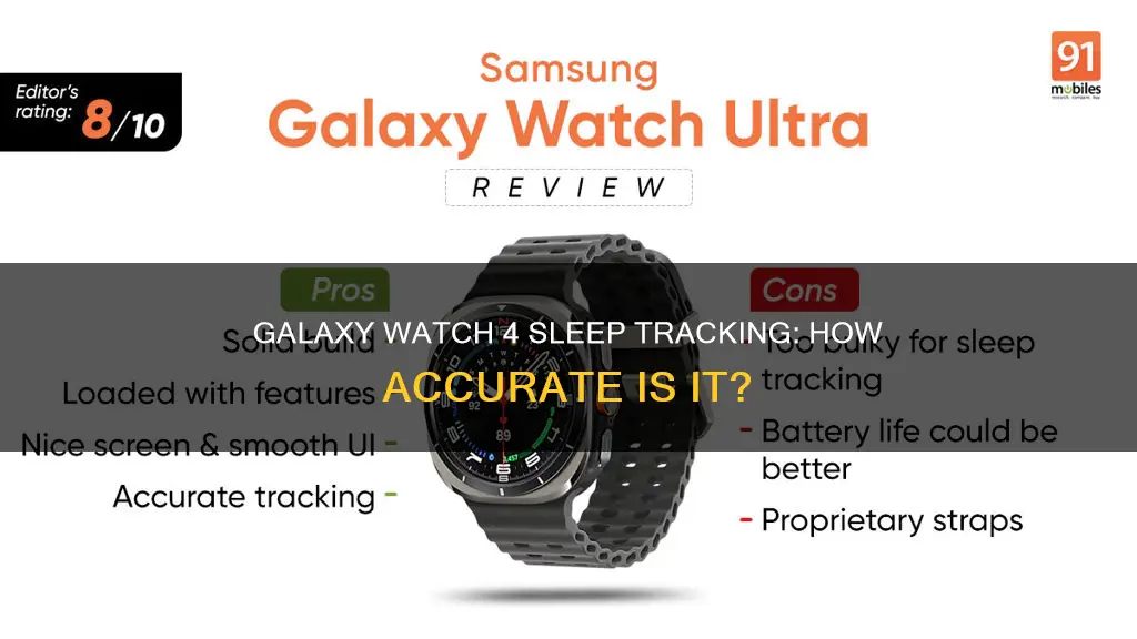 is galaxy watch 4 sleep tracking accurate