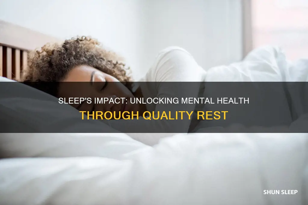 is getting good sleep essential for mental health