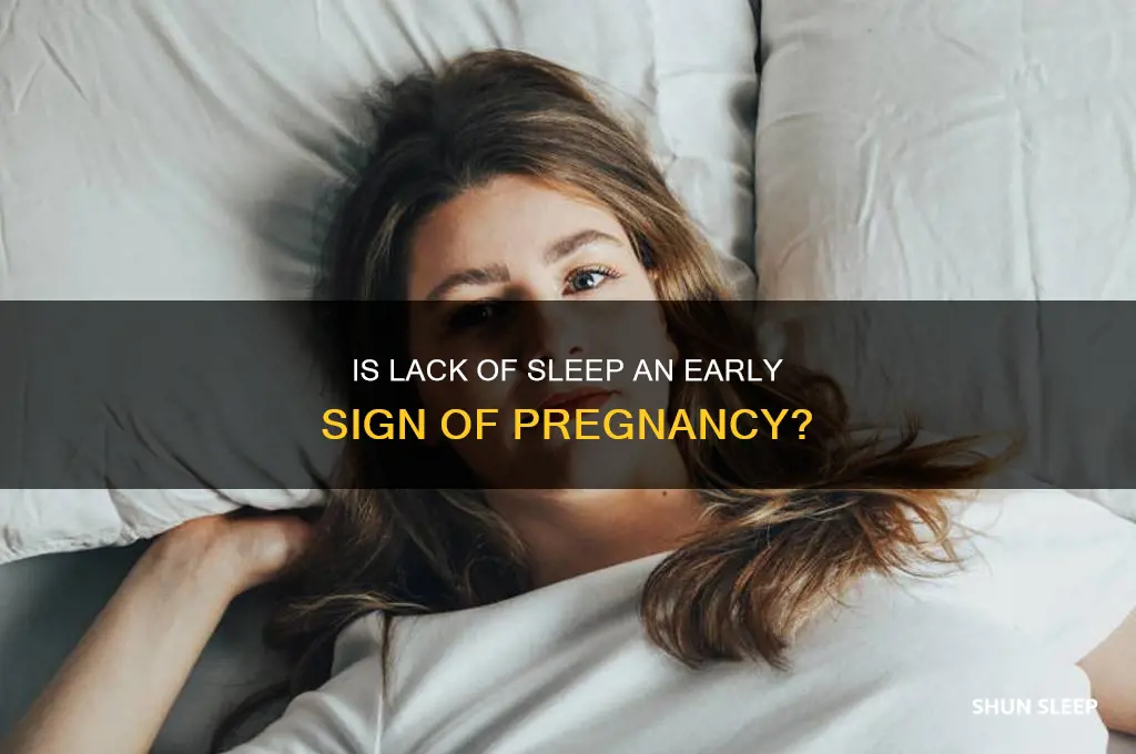 is getting no sleep a sign of pregnancy