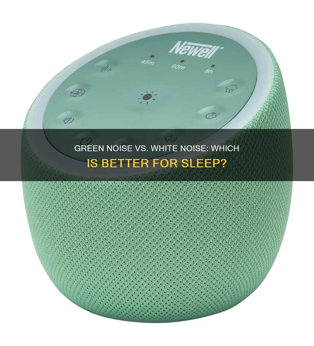 is green noise better than white noise for sleep