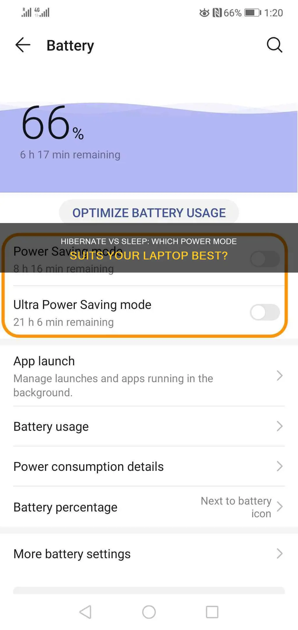 is hibernate or sleep better for laptop