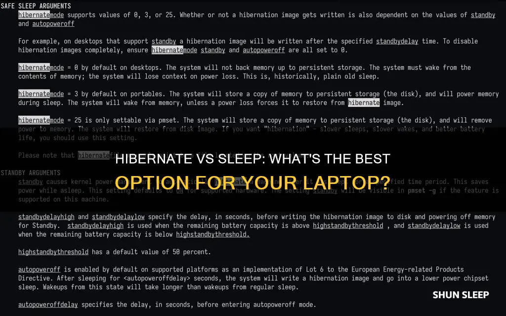 is hibernatuing better than sleeping a laptop