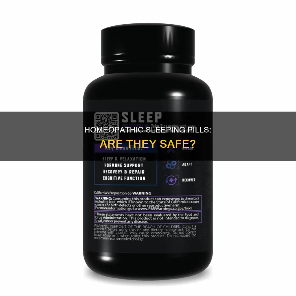 is homeopathic sleeping pills safe