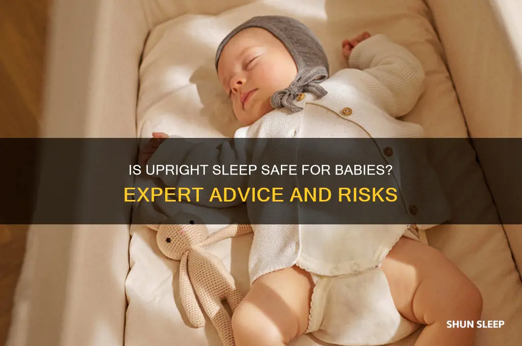 is it bad for a baby to sleep upright
