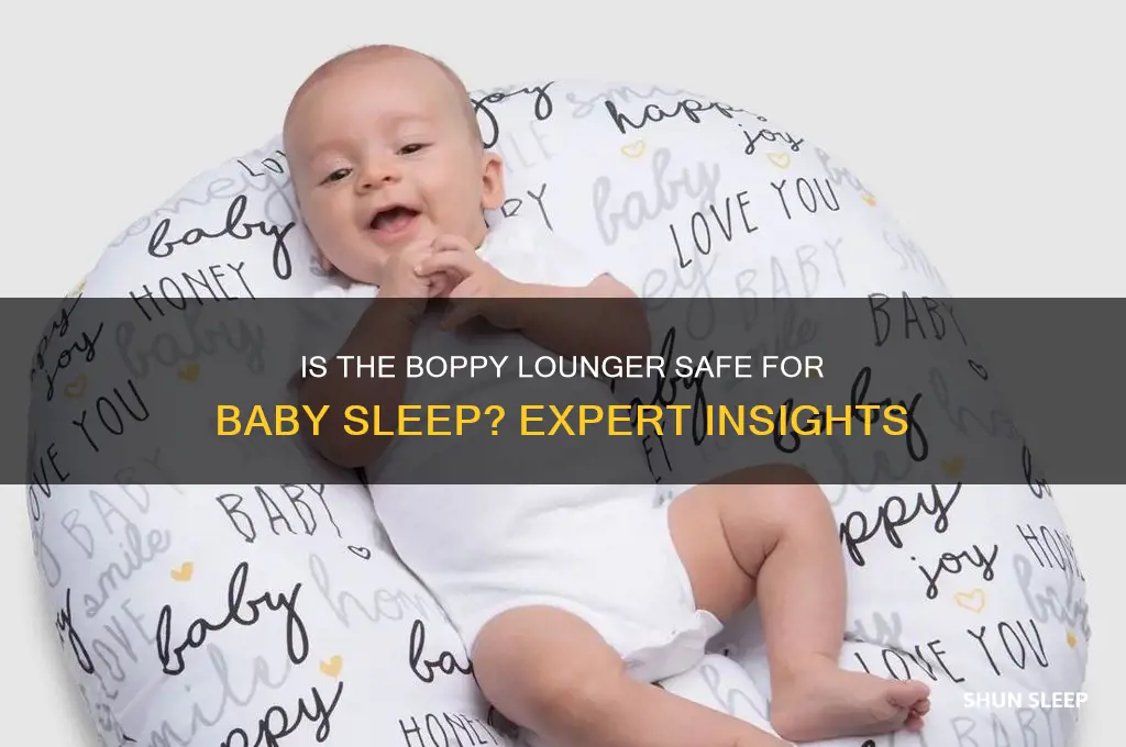is it bad for baby to sleep in boppy lounger