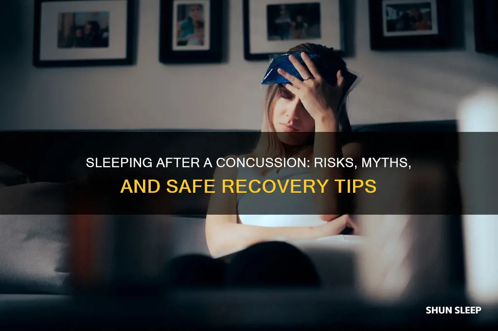 is it bad to sleep right after getting a concussion
