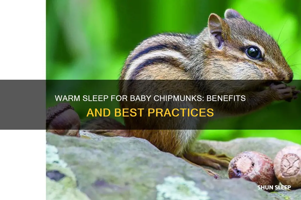 is it better for baby chipmunks to sleep in warm