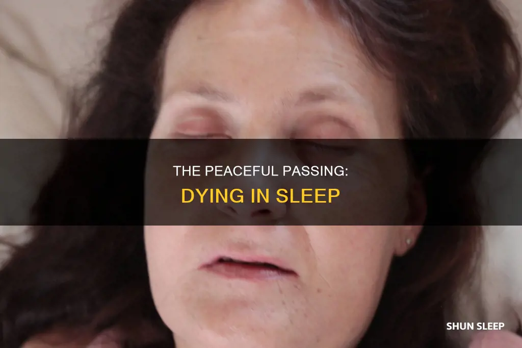 is it better to die in your sleep