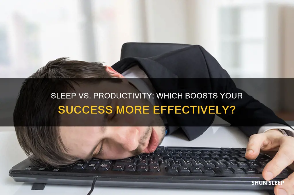 is it better to do more or get more sleep