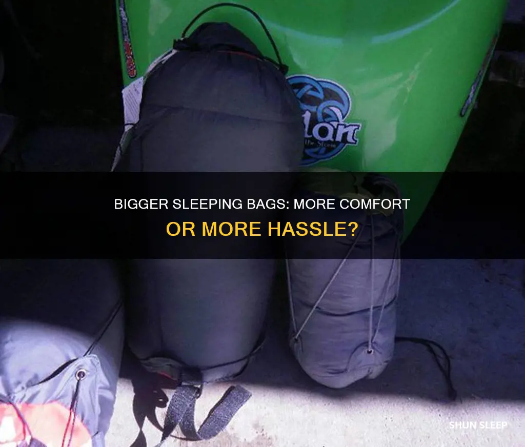 is it better to have a larger sleeping bag