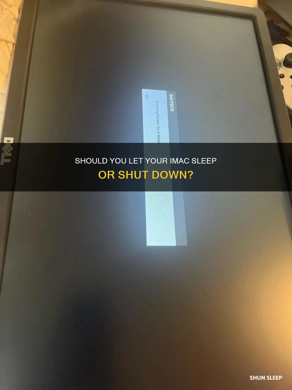 is it better to let imac sleep or shutdown