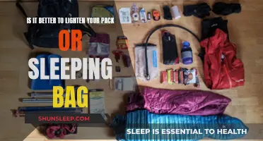 Lighten Your Load: Sleeping Bag vs Pack Weight