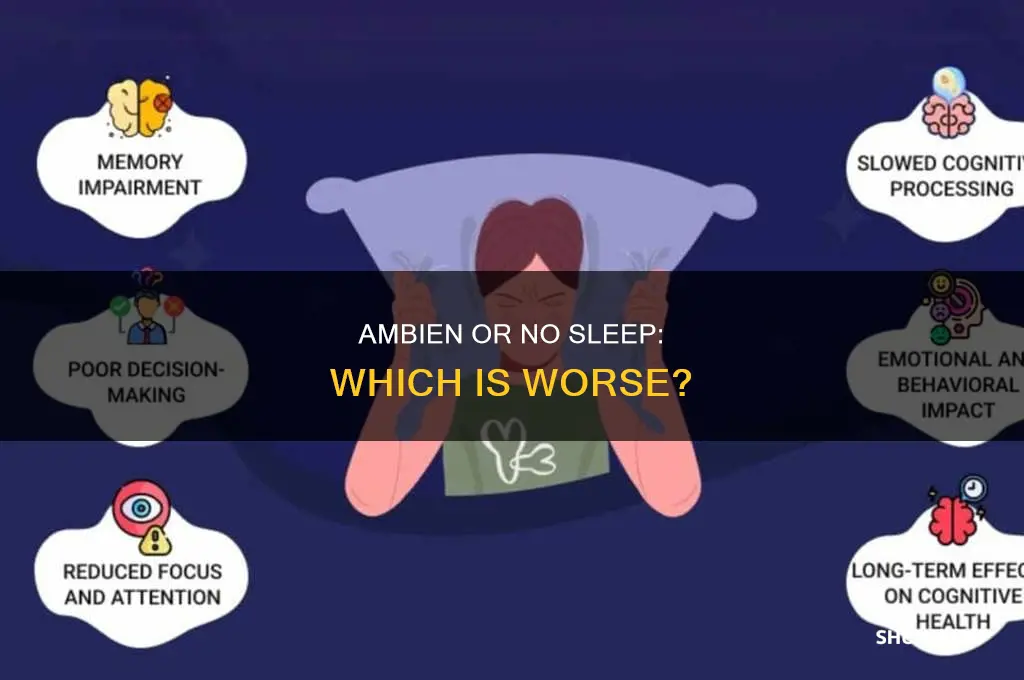is it better to not sleep than take ambien