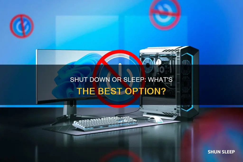 is it better to shut down or sleep