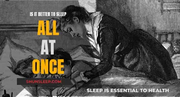 Sleep: All at Once or Intermittently?