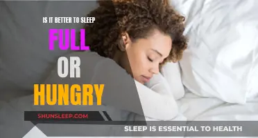 Hungry or Full: Which Sleeps Better?