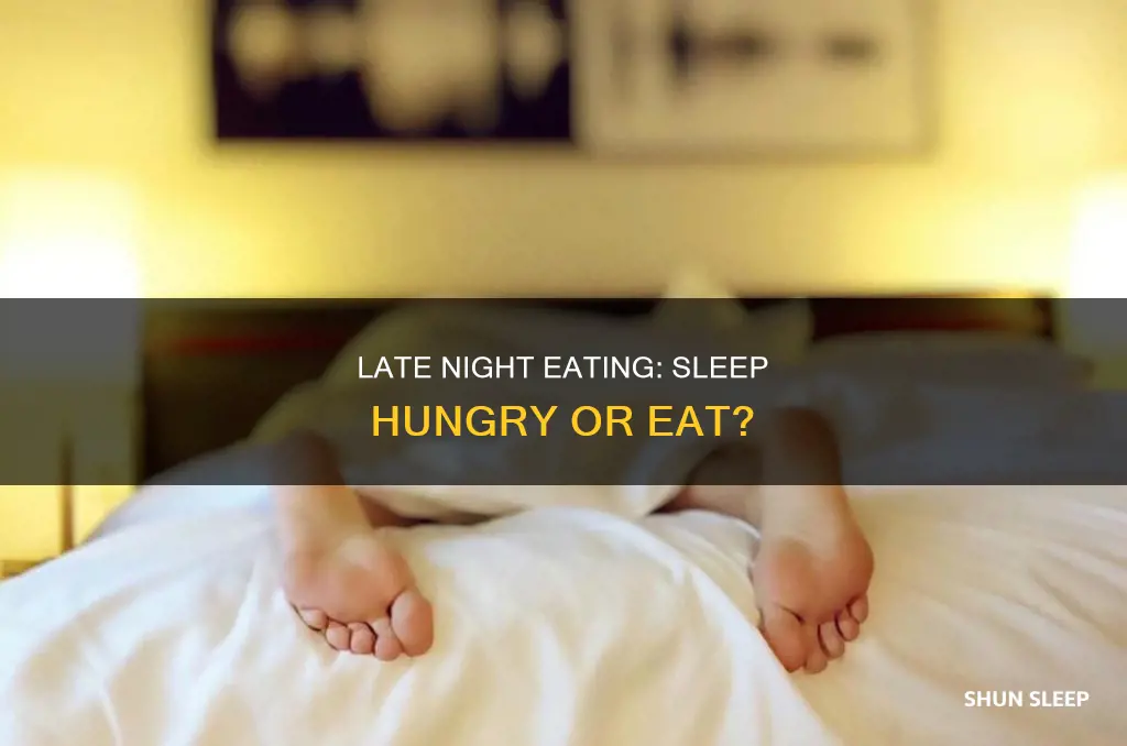is it better to sleep hungry or eat late