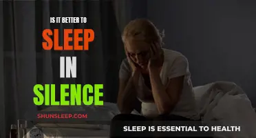 Silence for Sleep: Is It Better?