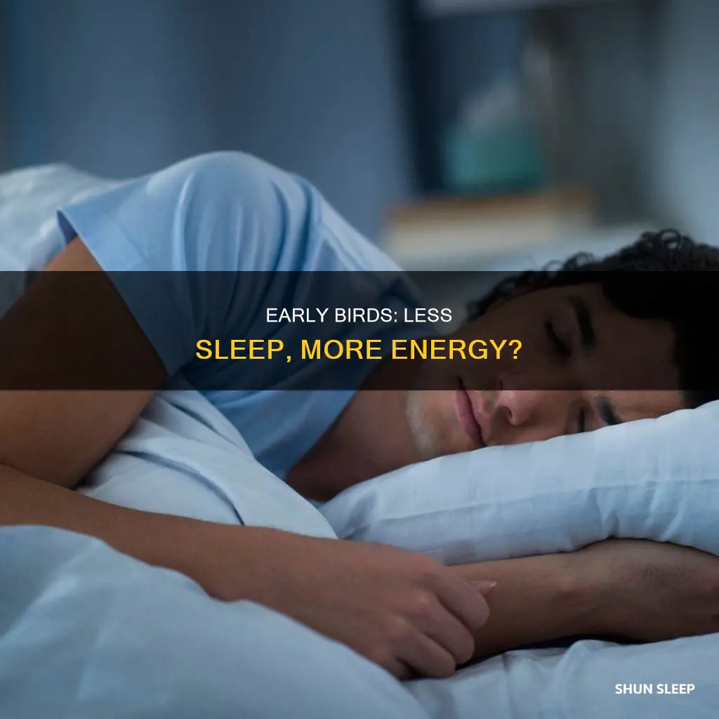 is it better to sleep less but wake up early