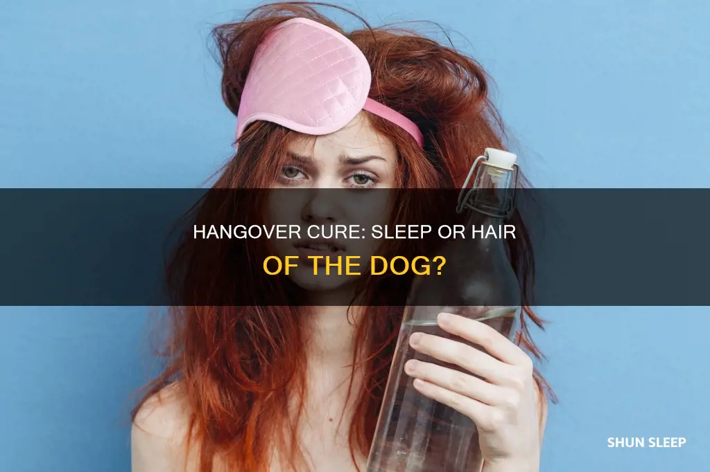 is it better to sleep off a hangover
