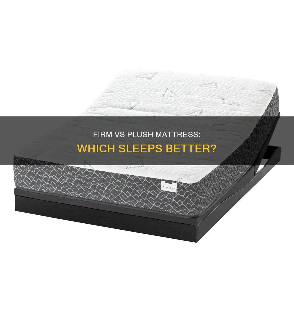 is it better to sleep on firm or plush mattress