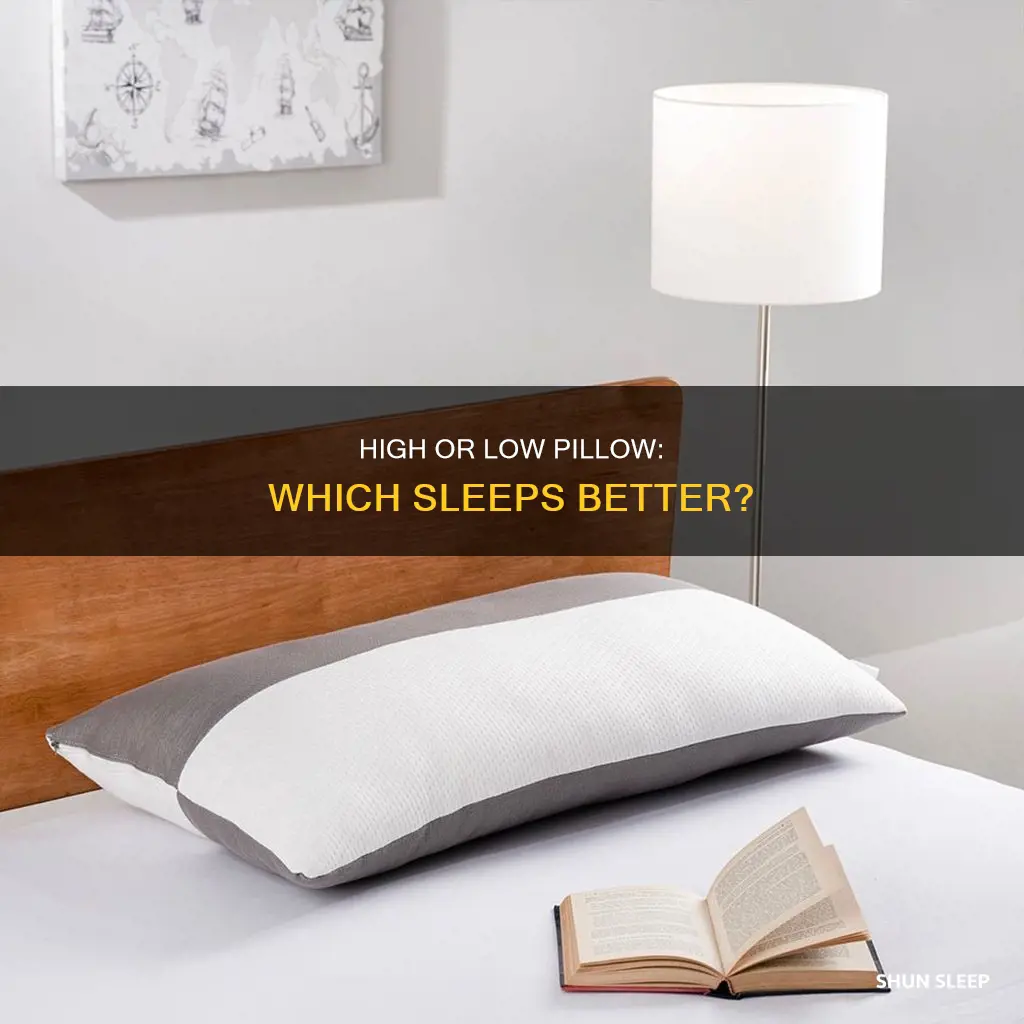 is it better to sleep on high or low pillow